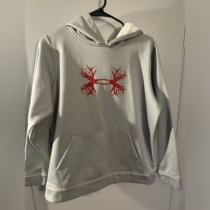 Under Armour hoodie gray Hunting Size youth XL